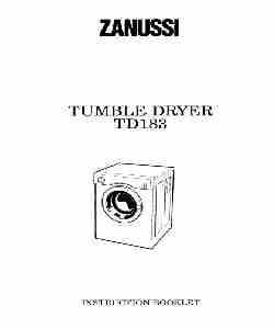 Zanussi Clothes Dryer TD183-page_pdf